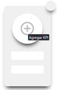 Dashboard vacío con el botón para agregar un nuevo KPI.