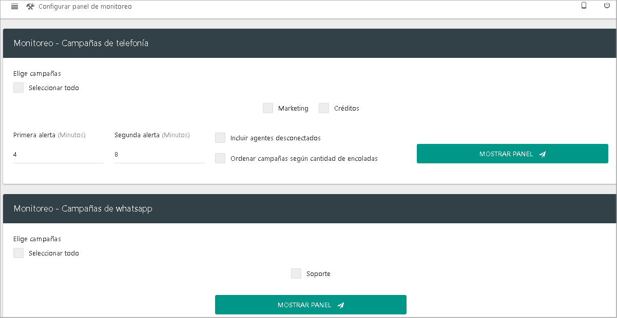 Monitoreo por campañas