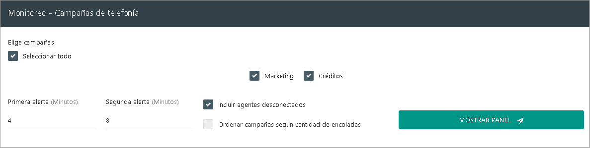 Monitoreo campaña telefonía