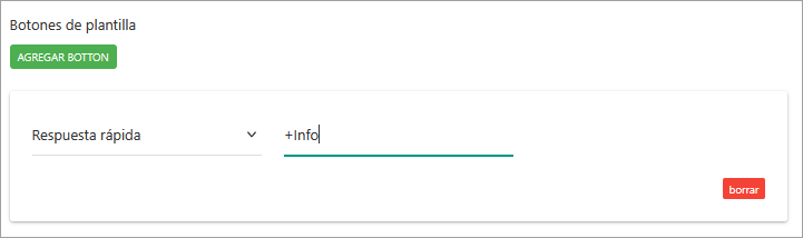 Configuración de un botón de Respuesta rápida.