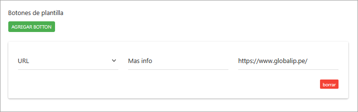 Configuración de un botón de URL.