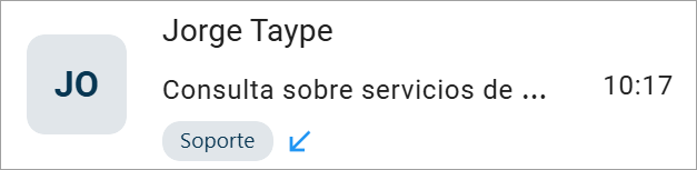 Interacción entrante