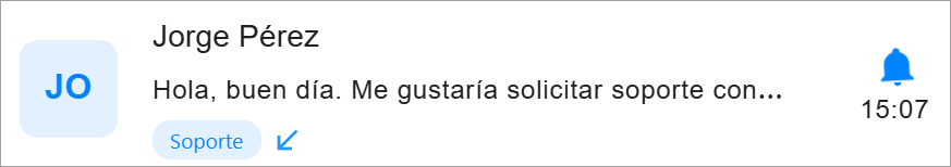 Estructura de una atención Messenger