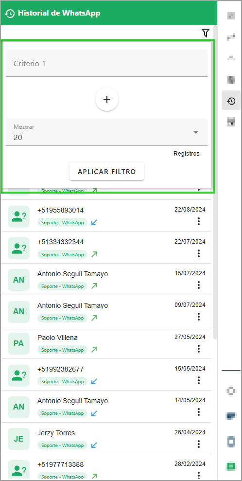 Historial de Atenciones