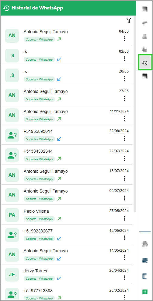 Historial de Atenciones