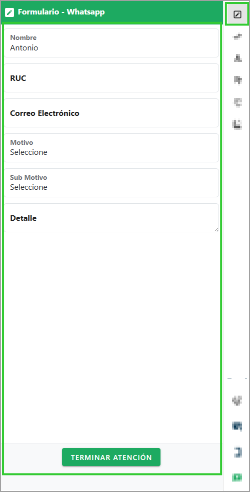 Transferencia de atención whatsapp
