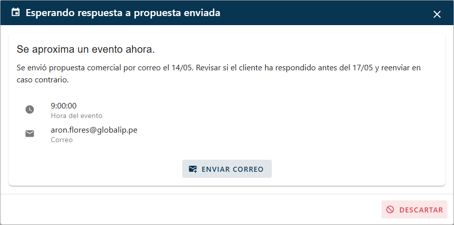 Notificación Correo