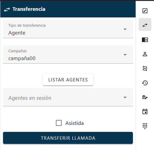 Transferir por agente
