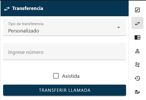 Transferir personalizado