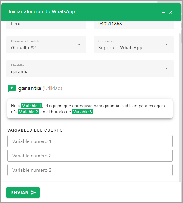 nueva atención variables