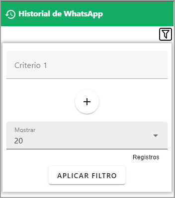 Filtrar Historial de WhatsApp
