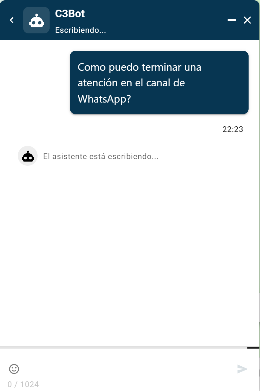 Chatbot Escribiendo...